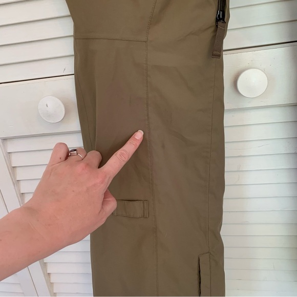 Burton Enlo Dryride Snowboard Pants Olive-Brown Cargo Ski Snow Womens Large - Picture 11 of 16